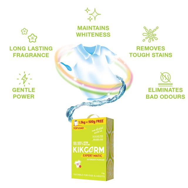 Kikgerm Expert Matic Top Load Detergent Powder