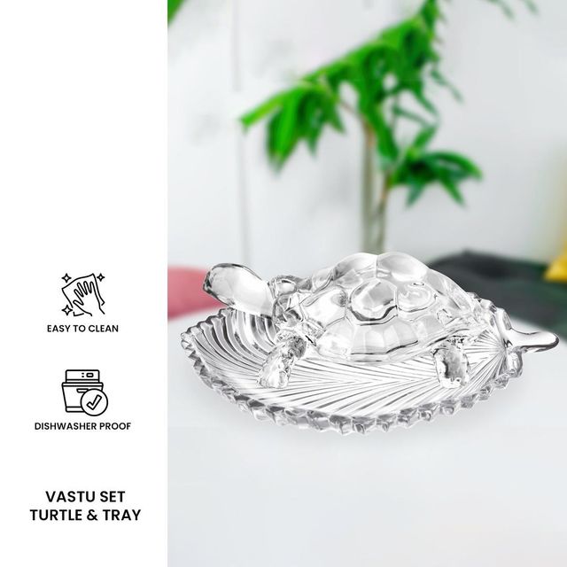 Sanjeev Kapoor Vastu Set (1 Pcs Turtle + 1 Pcs Tray)