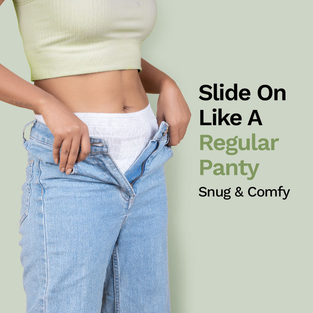 Pee Safe Disposable Leak-Proof Period Panty|Seamless & Comfortable for Day & Night Protection (M-L)