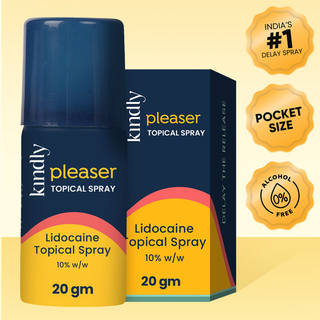 Kindly Health Pleaser Long-Last Wipes For Men Pack Of 3 (3pc) & Kindly Health Pleaser Delay Spray (20g) Combo