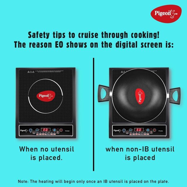 Pigeon Cruise 1800 W Induction Cooktop - Soft Push Button