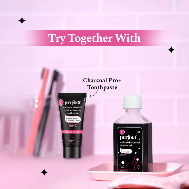 Perfora Alcohol Free Teeth Whitening Mouthwash (Activated Charcoal)