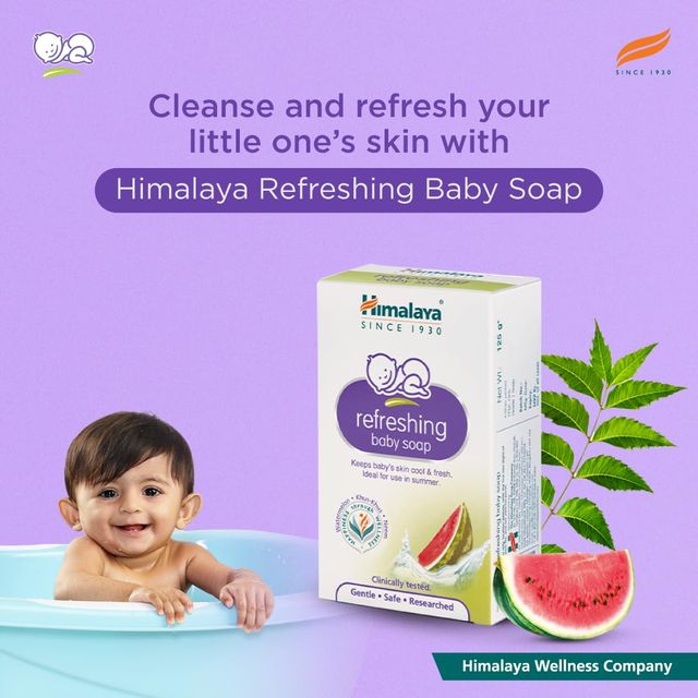 Himalaya Refreshing Baby Soap For Kids | White | 0 - 6 years