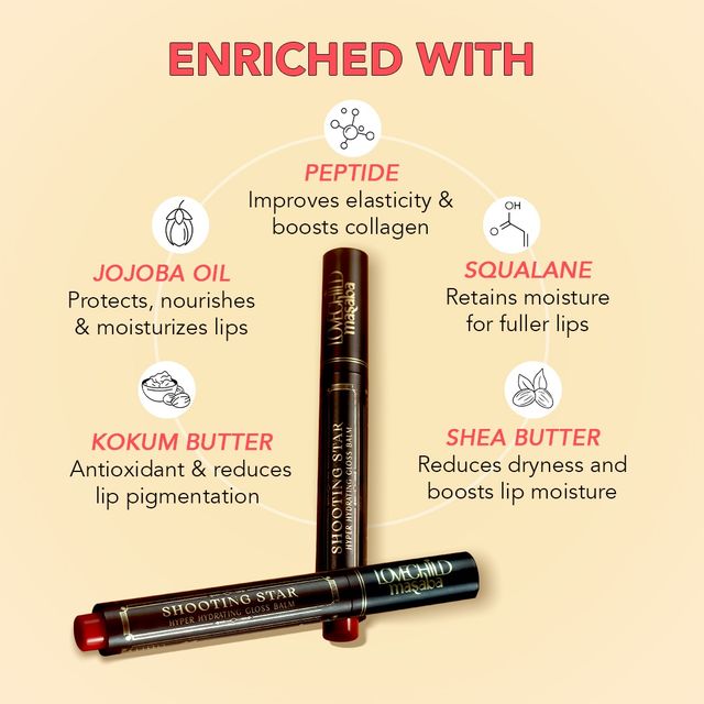 Lovechild Masaba- Shooting Star Hyper Hydrating Gloss Balm-Hot Glaze