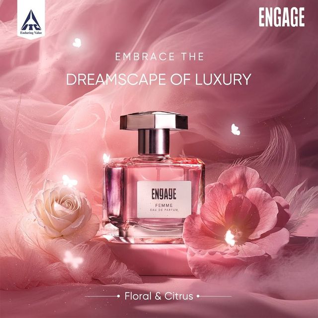 Sterling Sitting Teddy Brown 7 Inch(1pc) & Engage Femme Eau De Parfum For Women, Citrus And Floral Fragrance Scent(100ml) Combo