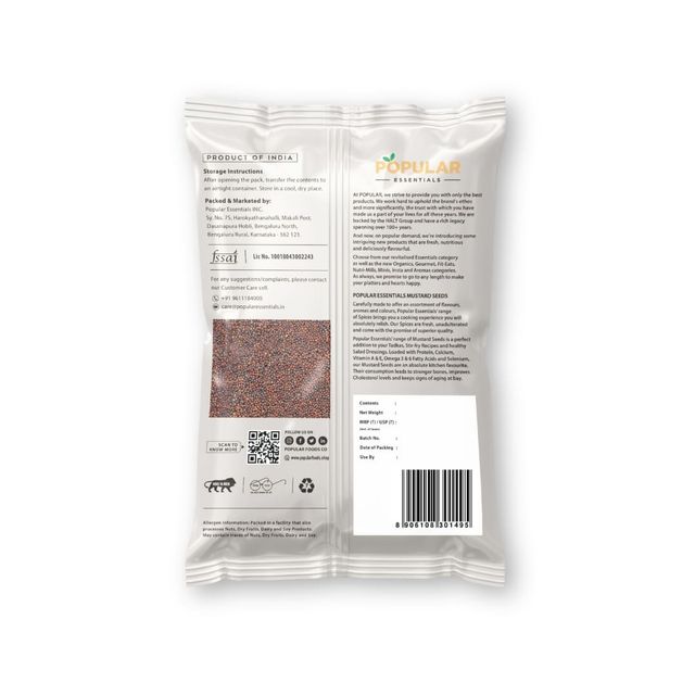 Popular Essentials Mustard Seeds Rai Small 100 g Combo