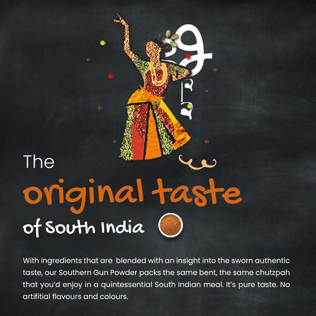 Orika Southern Gun Powder| Parrupu | Kandi| Molaga Podi Masala for Dosa Idli & Sambhar