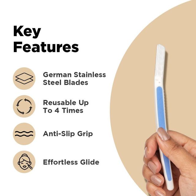 Pee Safe Reusable Face Razor For Women (German Blade)