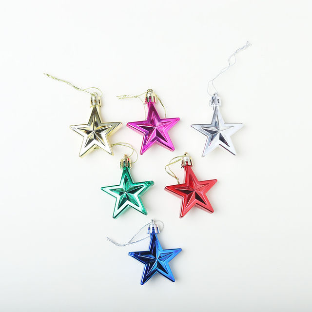 Christmas Stars For Tree Decoration, Multicolour