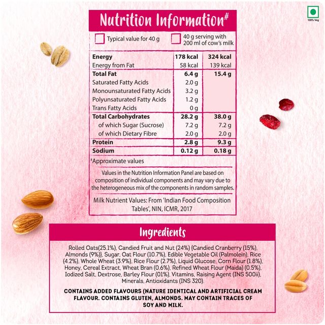 Kellogg's Almonds And Cranberries Granola