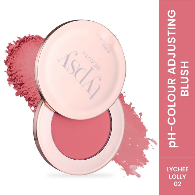 Typsy Beauty Ph-Antastic Color Adjusting Blush|Lychee Lolly 02|Flawless Finish|Featherlight