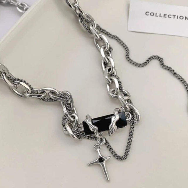 Salty Men Alpha Rugged Black Modern Chain
