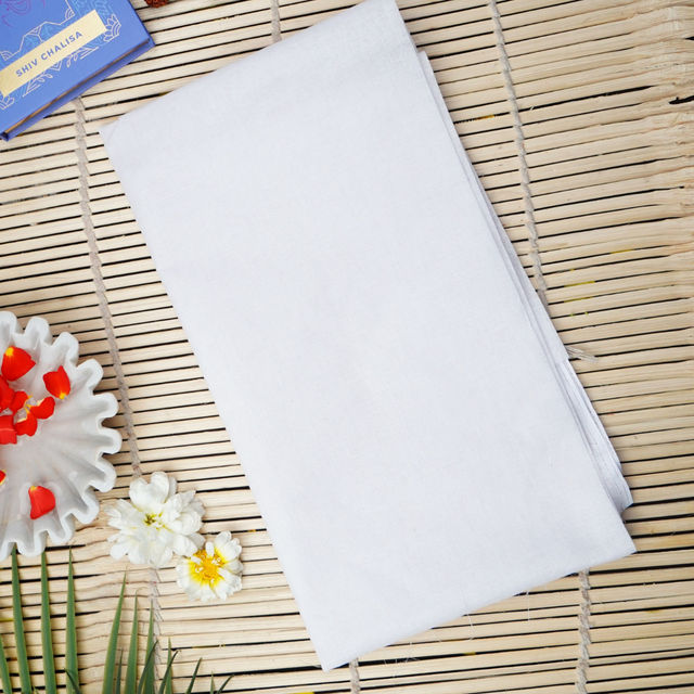 ServDharm White Puja Kapda - 1.25 M