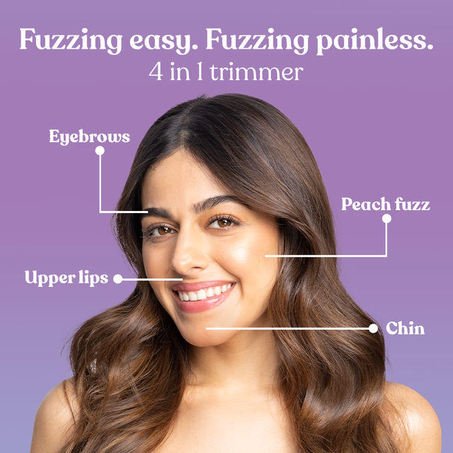 Bombae 4-in-1 Trimmer for Women Facial Hair Removal and Eyebrows