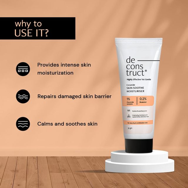 Deconstruct Skin Soothe Moisturizer- 1% Ceramides + 0.2% Bisabolol