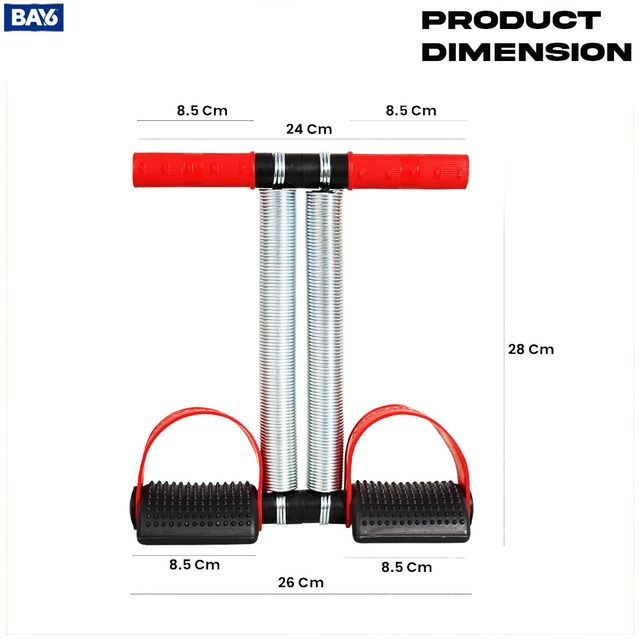 Bay6 Tummytrimmer For Abs Workout | Red