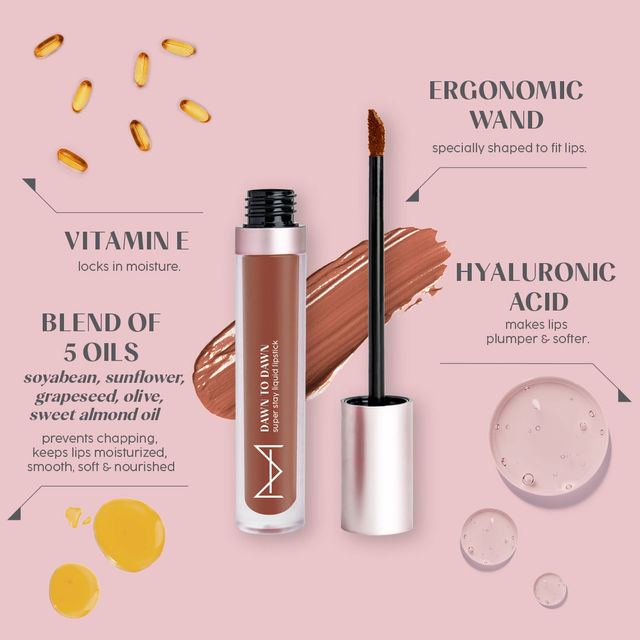 House Of Makeup Dawn To Dawn Super Stay Liquid Matte Lipstick - Ginger Snap