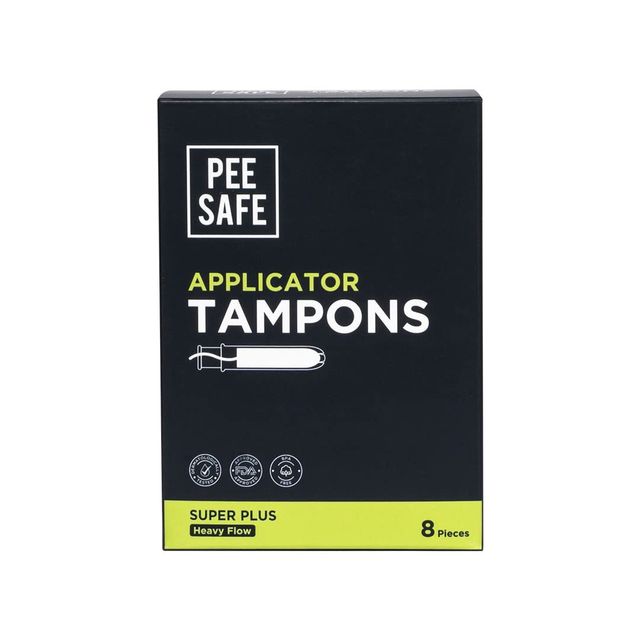 Pee Safe Applicator Tampons Super Plus - Pack Of 8