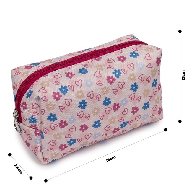 Qips Printed Zipper Cosmetic Bag Travel Accessory - Blush
