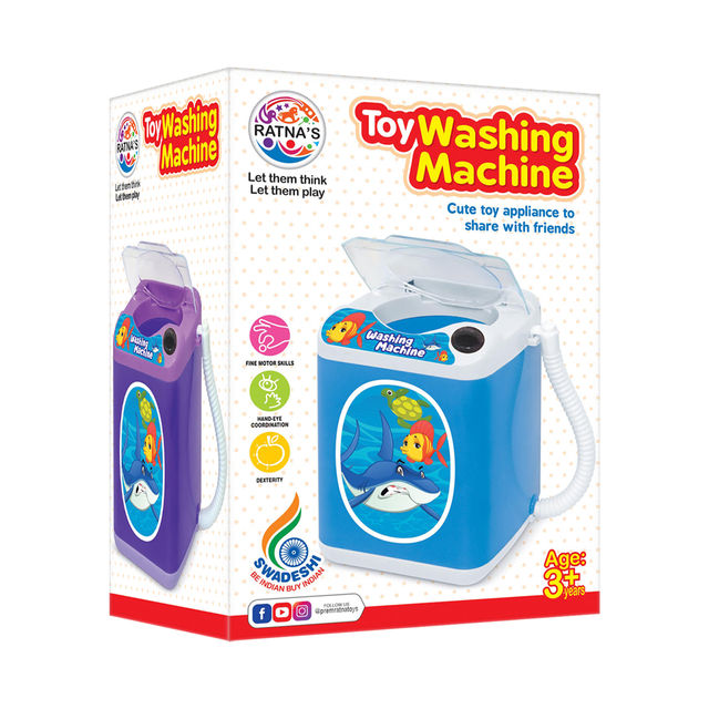 Ratna's Toy Washing Machine Deluxe (Front Load) (Colour May Vary)