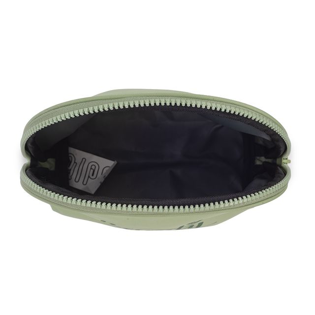 Qips Beauty Semi-Circle Zipper Cosmetic Bag Travel Accessory - Saga Green