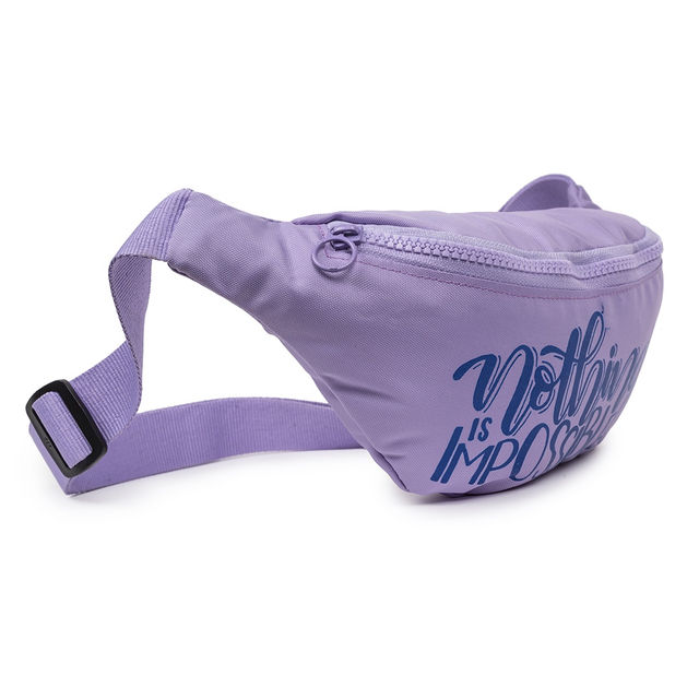 Buy QIPS Unisex Polyester 2 L Waist Bag | Lavender - Free Size