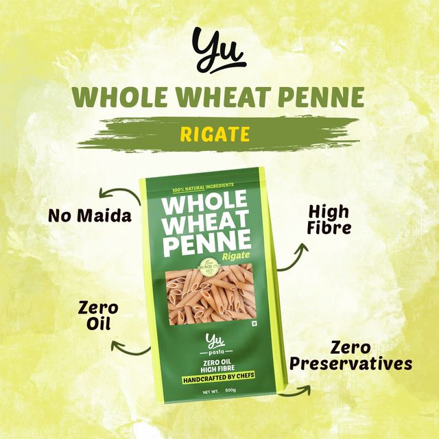 Yu 100% Whole Wheat Penne Pasta