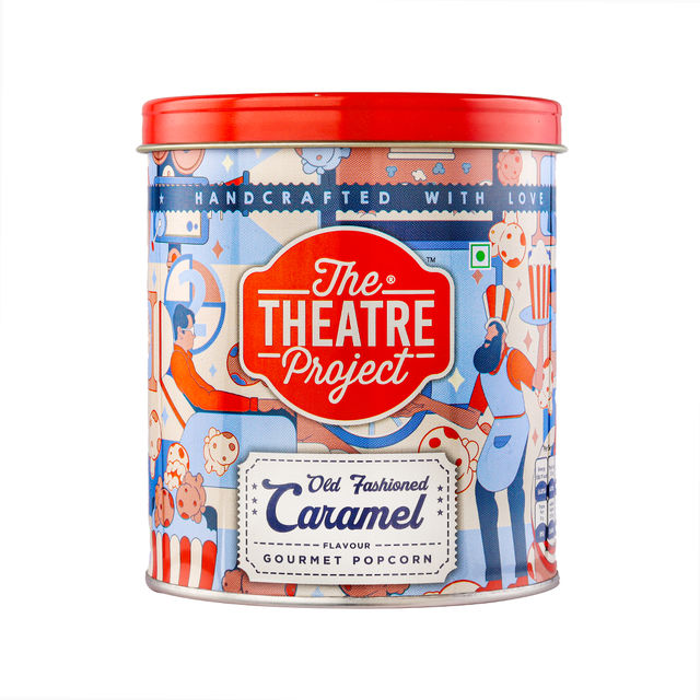 Ttp Popcorn Tins - Cheese & Caramel Mix(88gms) & Ttp Popcorn Tins - Old Fashioned Caramel(88gms) Combo