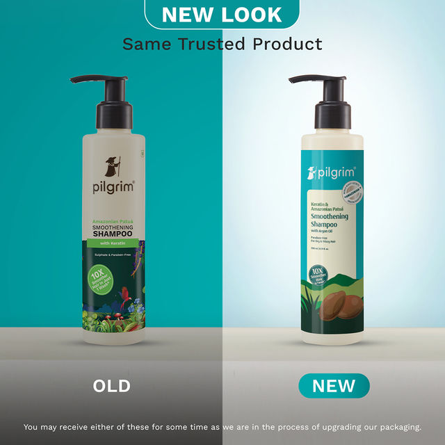 Pilgrim Patua & Keratin Hair Smoothening Shampoo For Dry & Frizzy Hair