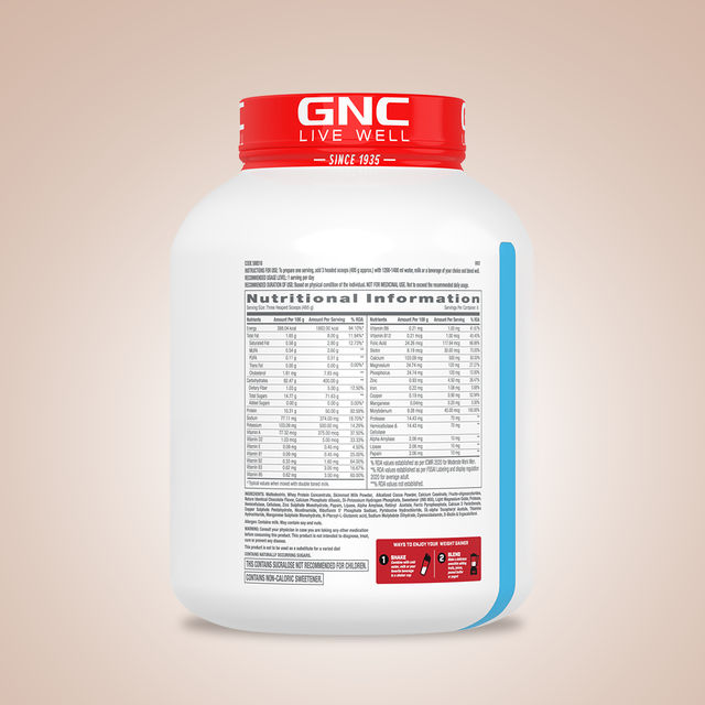 Gnc Pro Performance Weight Gainer & Black Shaker Combo Double Chocolate