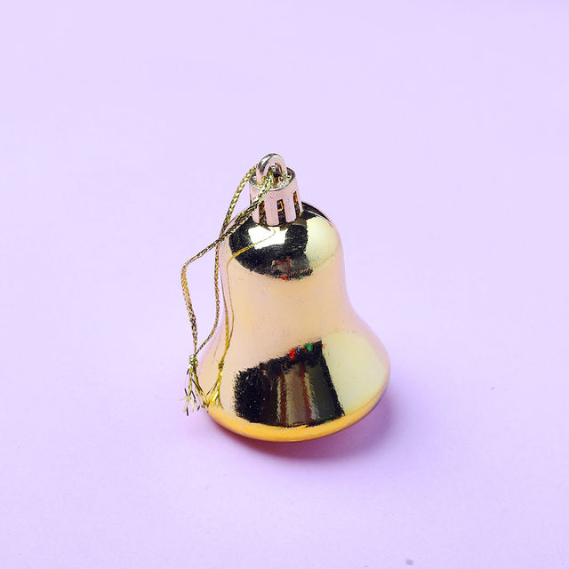 Pichai Christmas Metallic Bells For Tree Decoration - Multicolour