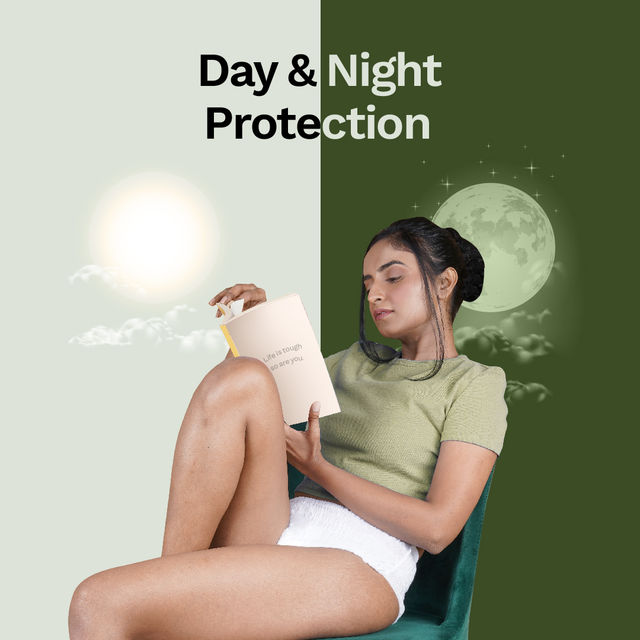 Pee Safe Disposable Leak-Proof Period Panty|Seamless & Comfortable for Day & Night Protection (M-L)