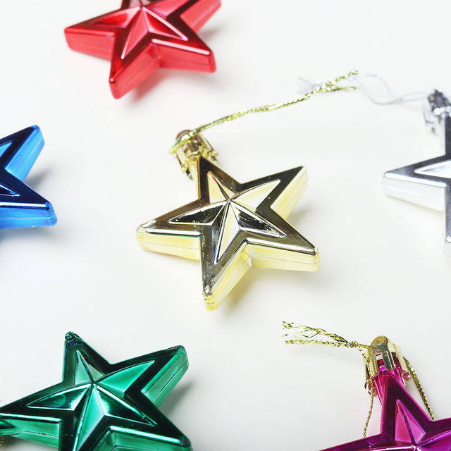 Christmas Stars For Tree Decoration, Multicolour