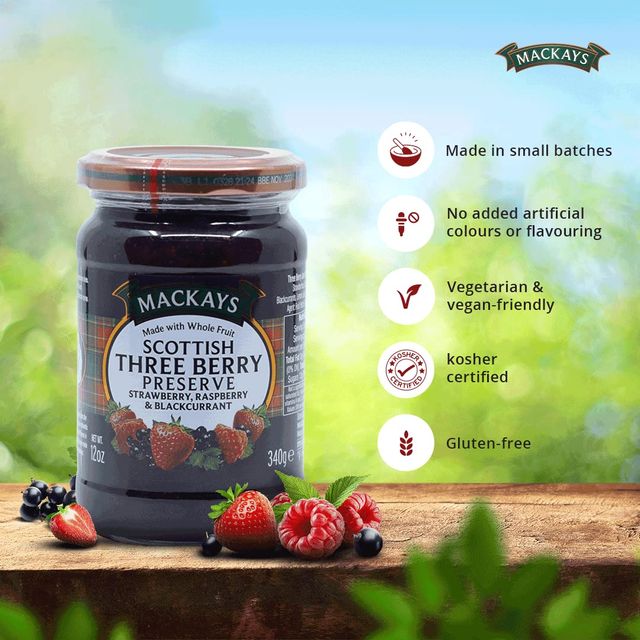 Scottish Mackeys Three Berry Preserve