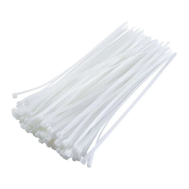 Potauto Cable Ties Multipurpose Teeth Grip Self Locking Cable Tag - 500 mm | White