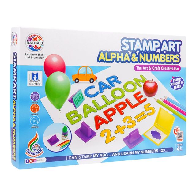 Ratna's Stamp Art Alpha & Numbers | Assorted