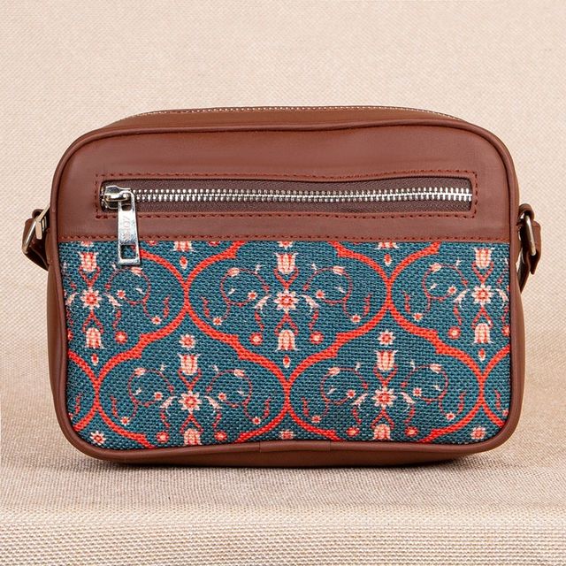 Zouk Women's Vegan Leather Sling Bag | Multicolour