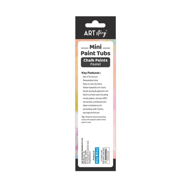 Itsy Bitsy Mini Paint Tubs Chalk Paint Pastel 6 ml x 6 shades LB