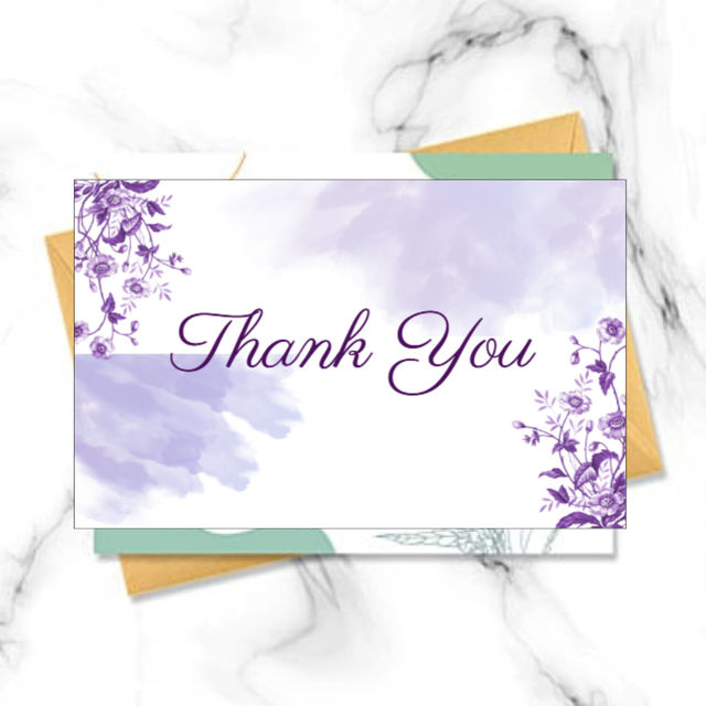 Let's Vybe Thank You Card - Pack Of 10