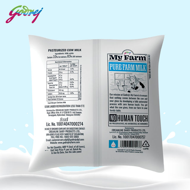 Godrej My Farm Fresh Pure Milk (Pouch)
