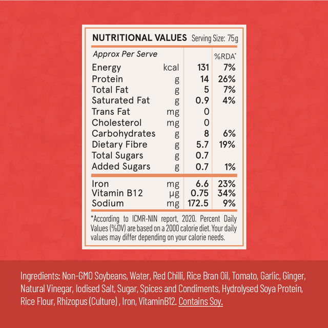 Hello Tempayy Szechuan Crumbles | 14G Protein | Soy Tempeh