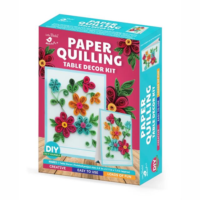 Itsy Bitsy Diy Paper Quilling Table Decore Kit 1it Box Lb