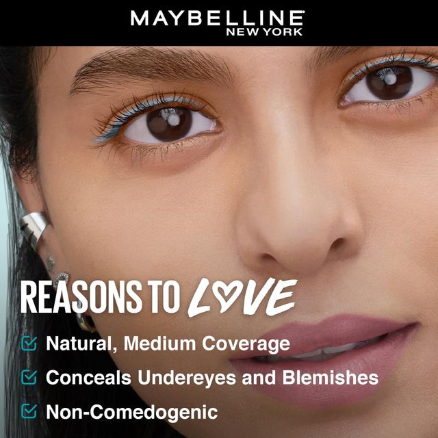 Maybelline New York Full Coverage Concealer, Matte & Poreless Ultra Blendable - 20 Sand