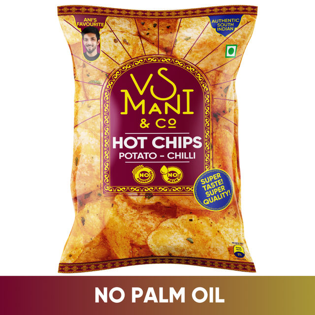 VS Mani Potato Hot Chips Chilli, No Palm Oil