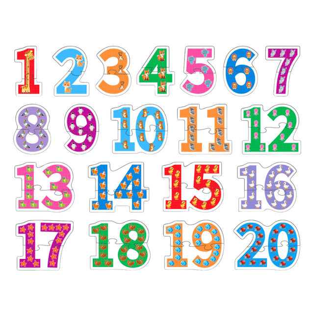 JoGenii 1 To 20 Counting Jigzaw Puzzle | Fun And Educational 40 Piece Jigsaw Puzzle