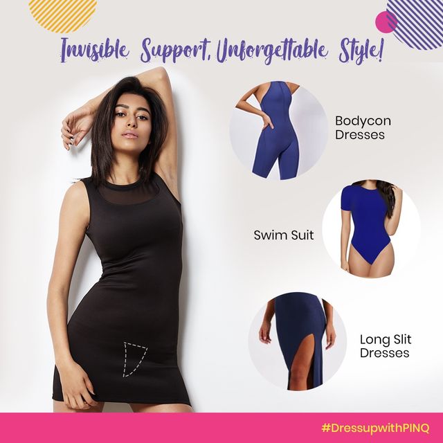 Pinq Polka C String Fashion Panties - 2 Pcs (Nude Lace & Black Nylon ) Large