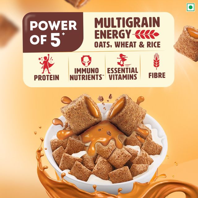 Kellogg's Chocos Fills | Caramel flavoured | 0% Maida | Multigrain
