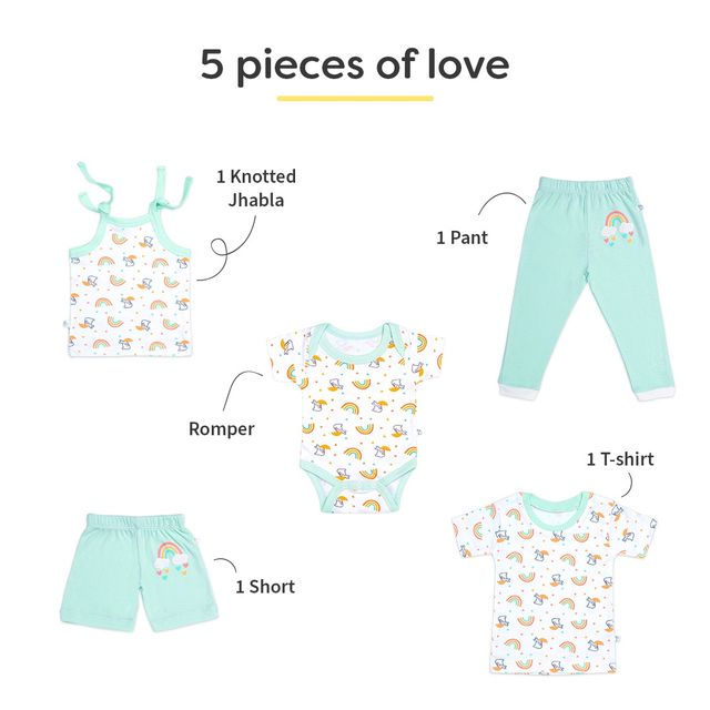 Super Bottoms Love Baby Gift Set For Kids | Multicolour | 0 - 6 months