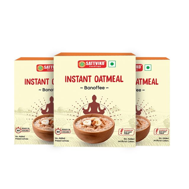 Sattviko Instant Oatmeal - Banoffee
