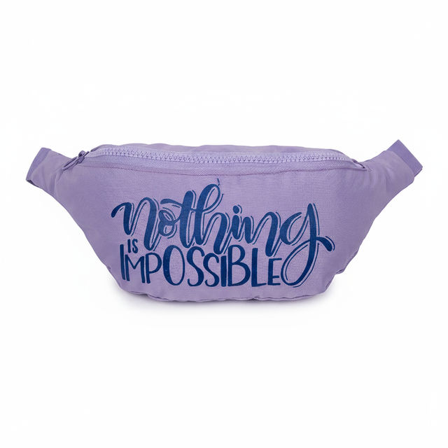 Buy QIPS Unisex Polyester 2 L Waist Bag | Lavender - Free Size